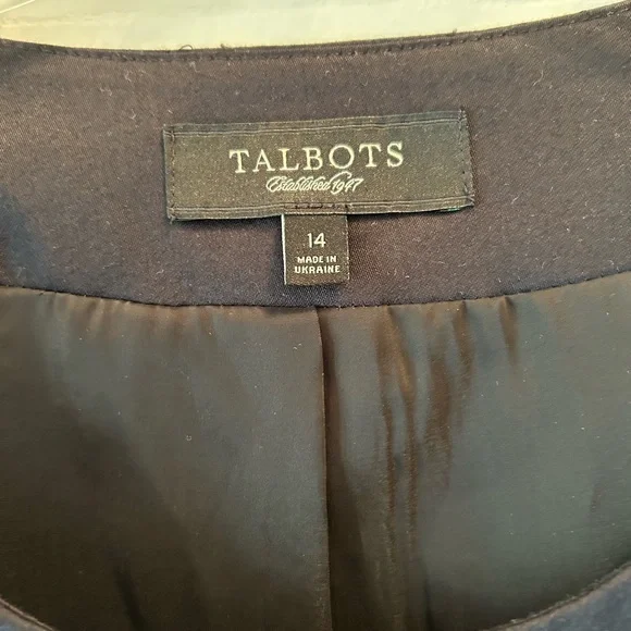 Talbots Black and White Tweed Blazer - Picture 3 of 3